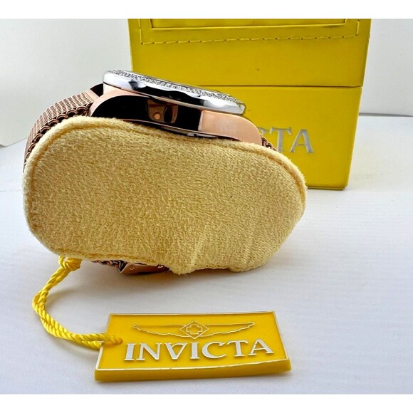 INVICTA Pro Diver Lady 40mm Rose Gold Stainless Steel Crystals 33385 Works *READ - Picture 6 of 14